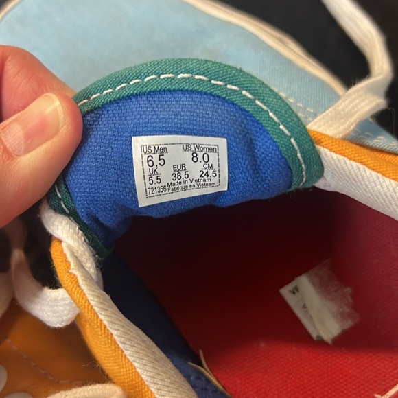 Authentic Vans multicolored M6.5/W8 - Picture 5 of 5